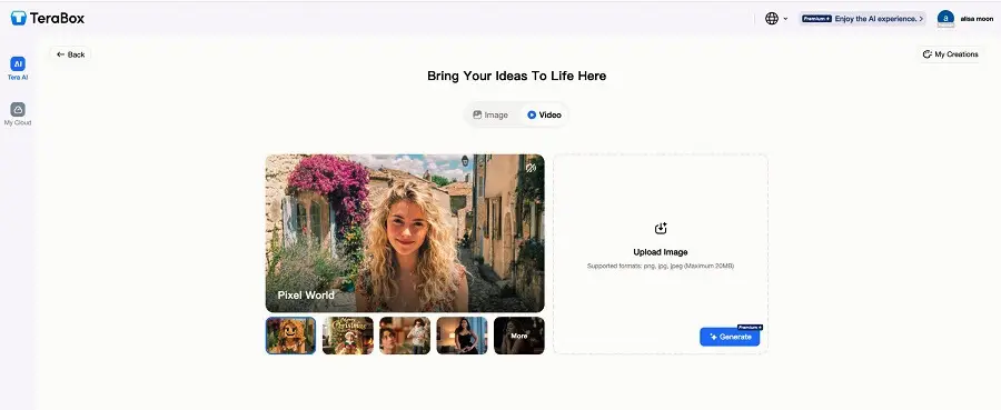 How to Use TeraBox AI Image Video Generator